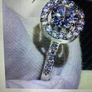 925 Simulated Diamond Wedding/Engagement Ring